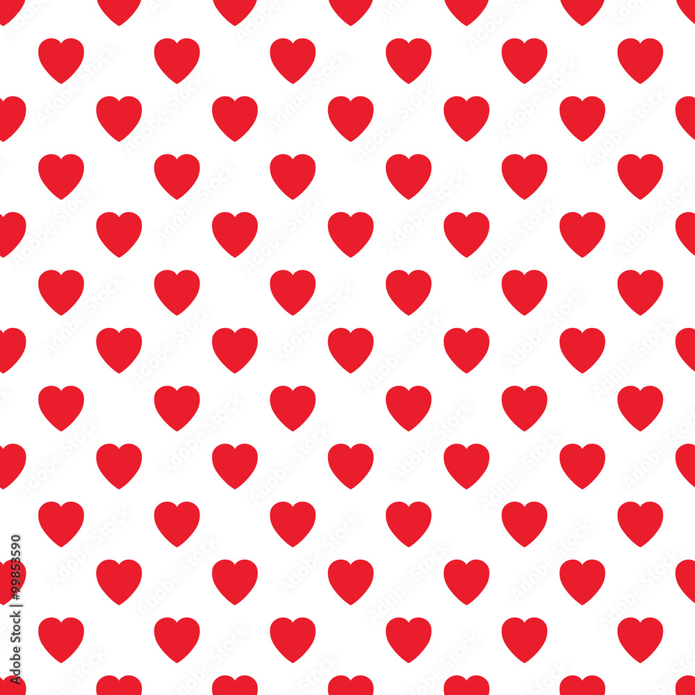 Valentine Hearts & Stripes 5-1 - Seamless Background - Digital Paper