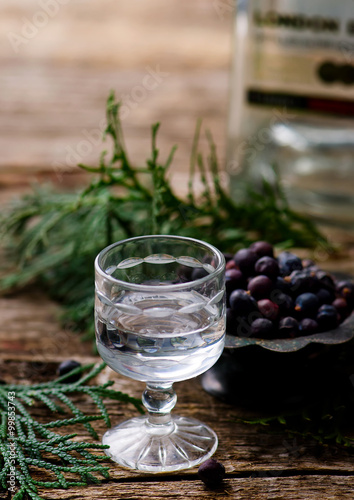 gin in a glass shot glass
