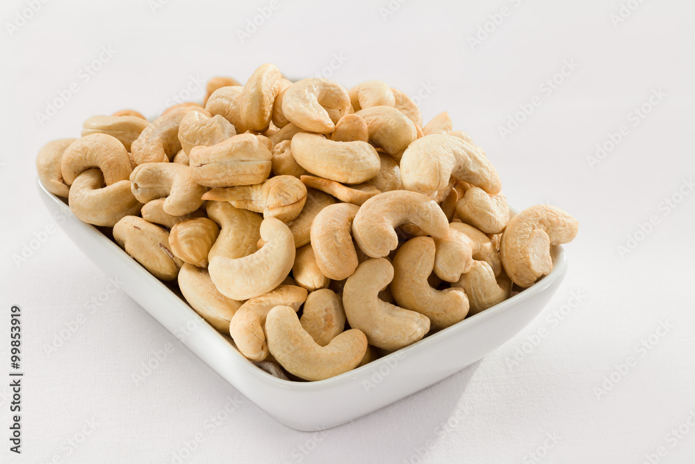 Cashew on White Background Cashew on White Background