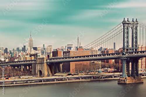Brooklyn Bridge and Manhattan, New York City © igorp1976