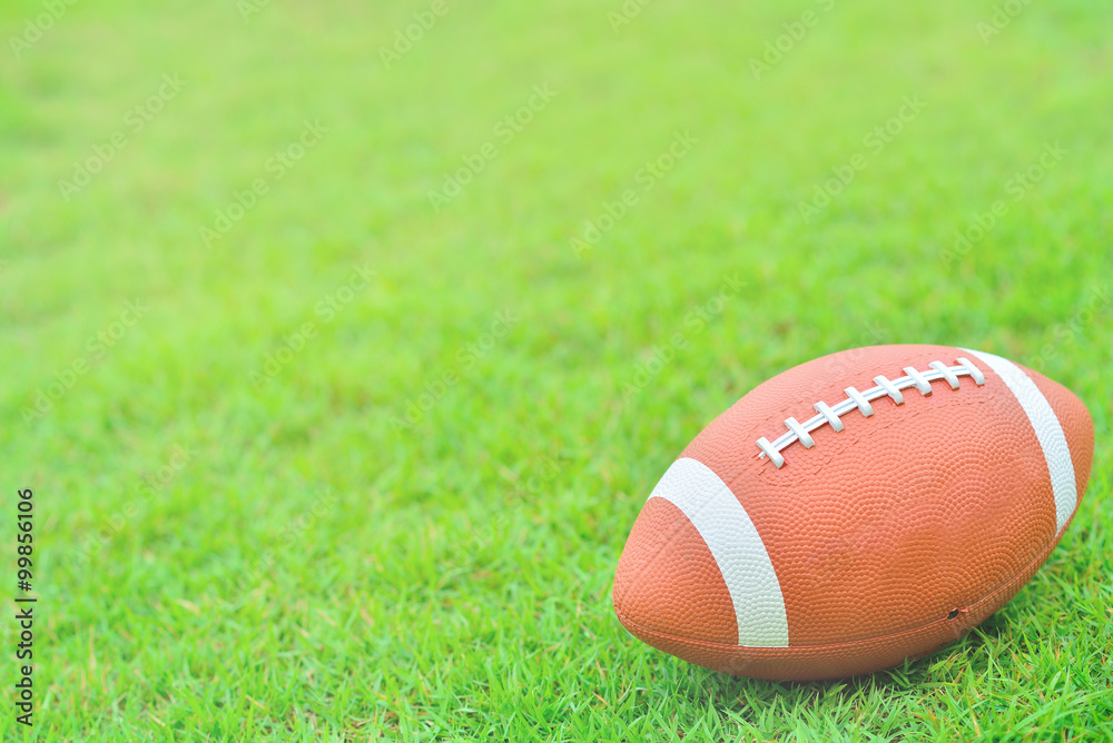 American Football Close up on Field,Select focus.