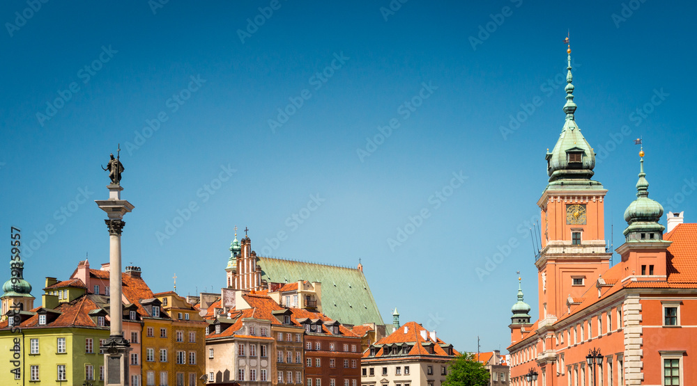 Obraz premium Castle square in Warsaw, Poland, Europe.