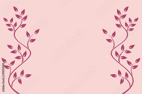 Fondo hiedra horizontal rosa granate
