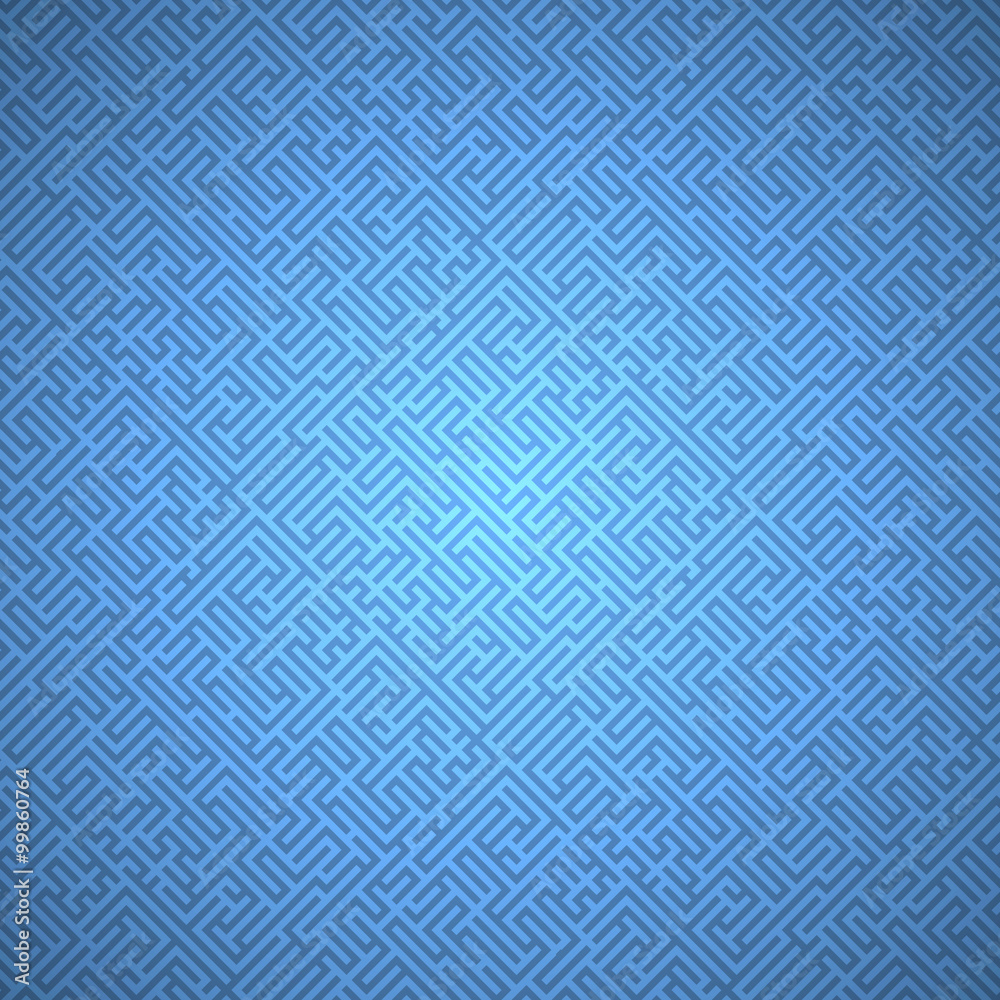 Abstract background - blue maze (pattern seamless) Abstract background - blue maze (pattern seamless)