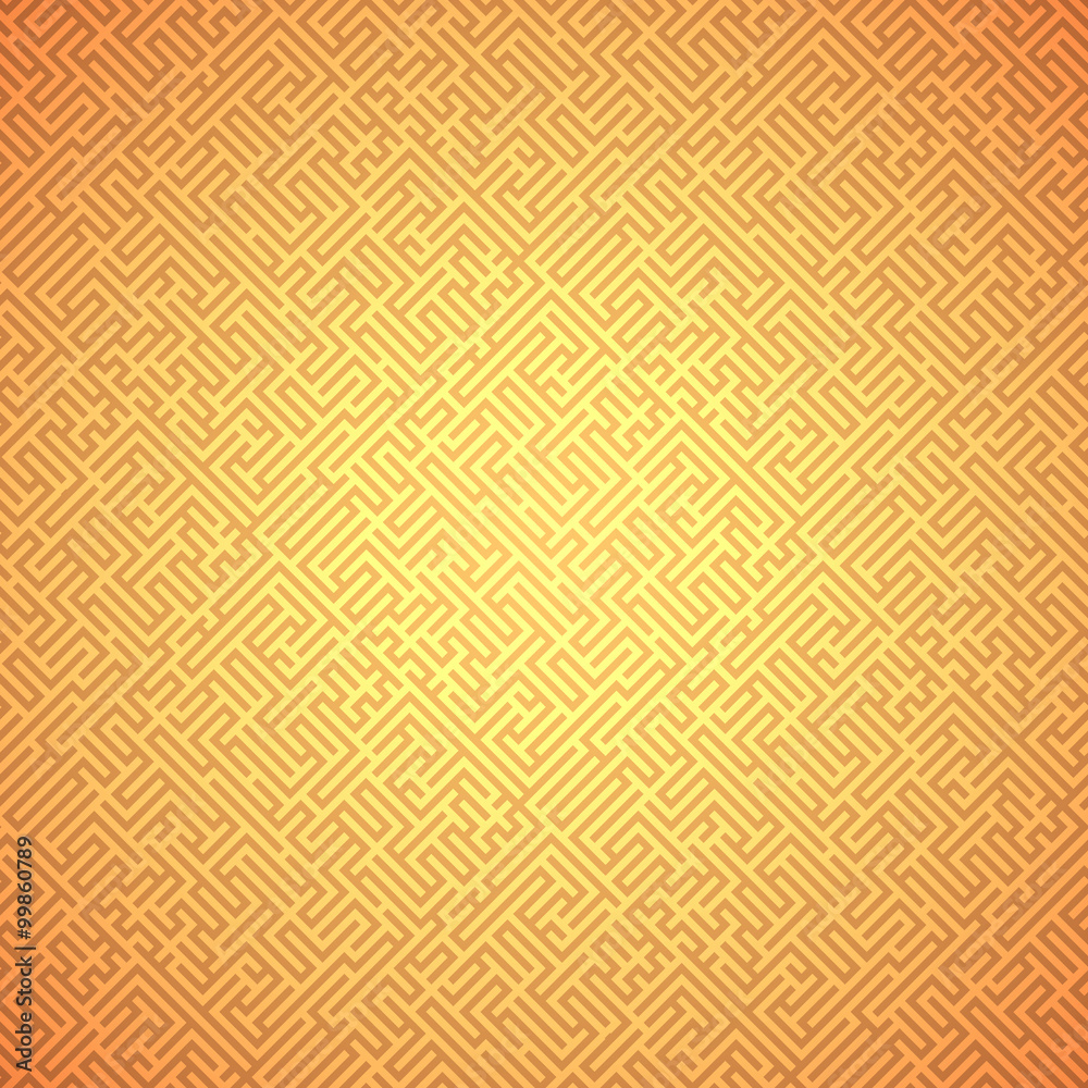 Abstract background - orange maze (pattern seamless) Abstract background - orange maze (pattern seamless)