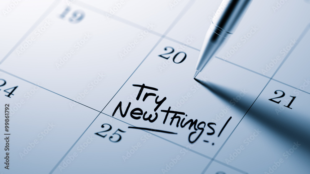 Closeup of a personal agenda setting an important date written w Closeup of a personal agenda setting an important date written w