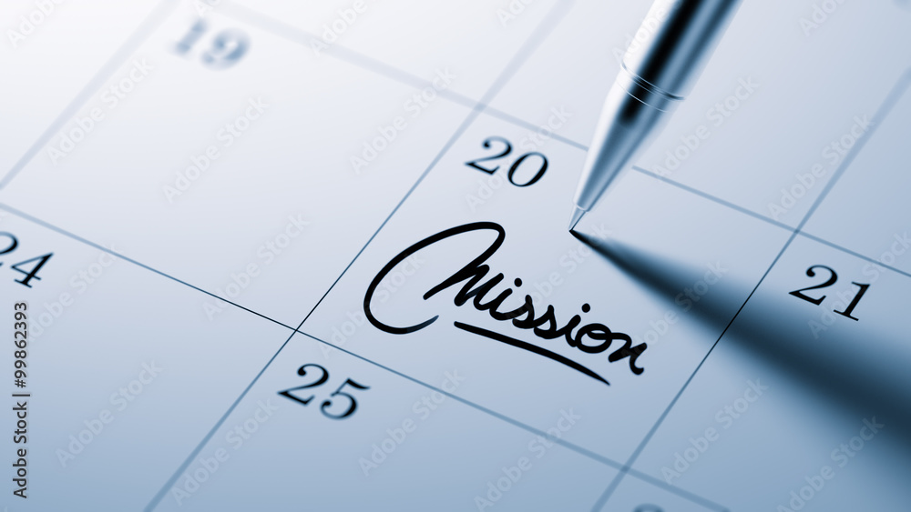 Closeup of a personal agenda setting an important date written w Closeup of a personal agenda setting an important date written w