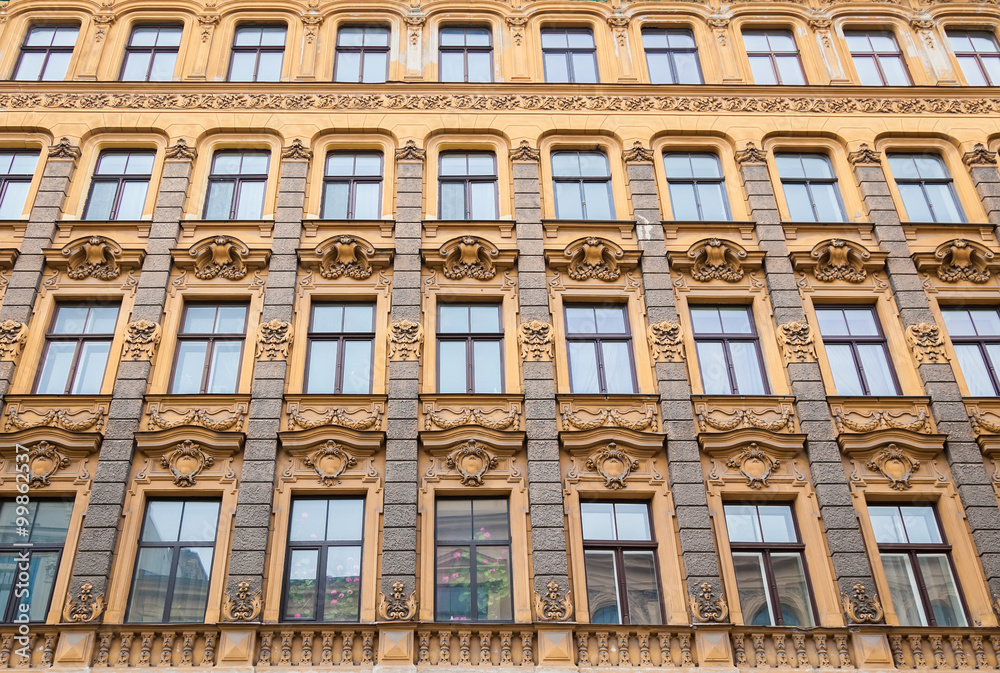 Art Nouveau architecture style in Riga