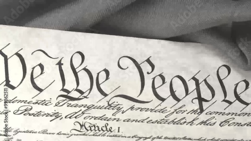 Constitution of United States Historical Document - We The People Bill of Rights