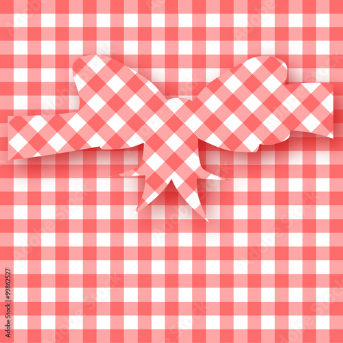 Gingham Mothers Day Card Background