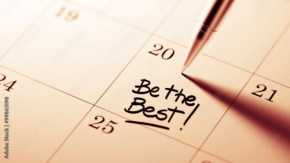 Closeup of a personal agenda setting an important date written w Closeup of a personal agenda setting an important date written w