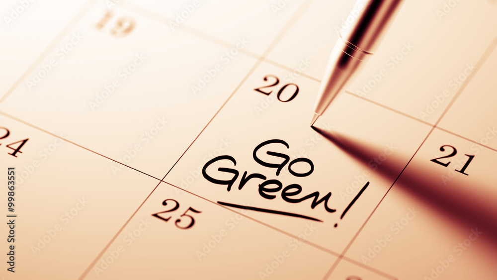 Closeup of a personal agenda setting an important date written w Closeup of a personal agenda setting an important date written w