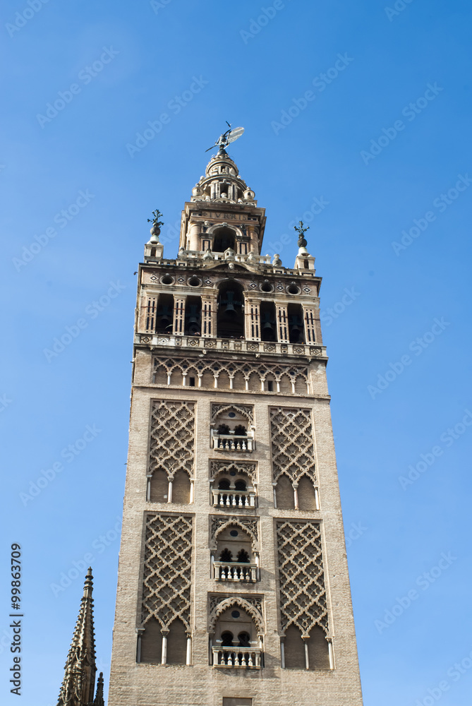 Giralda in Seville, Spain, cathedral tower