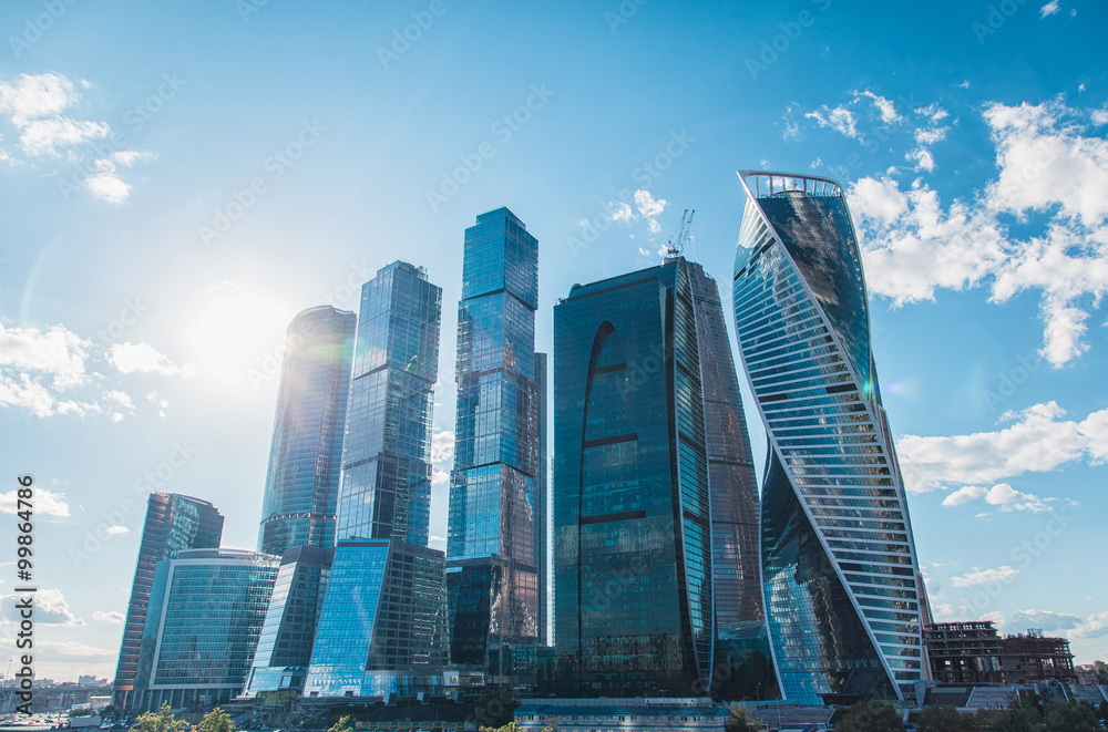 Obraz premium Moscow city (Moscow International Business Center) , Russia