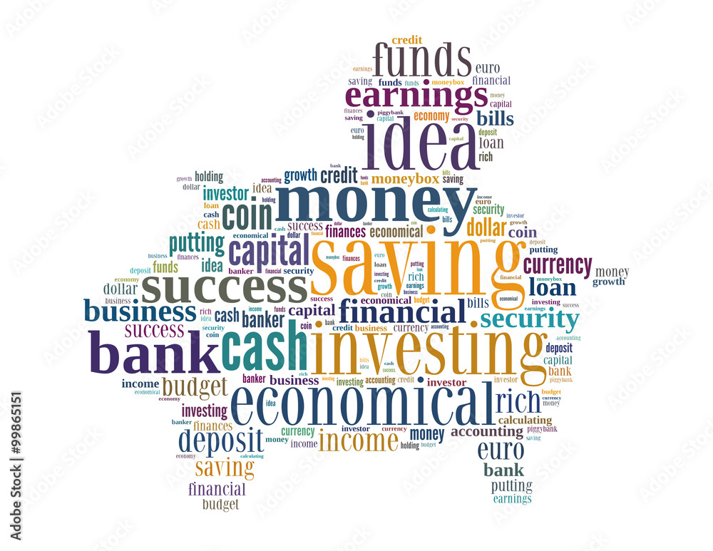 Fototapeta premium Saving money piggy bank cloud concept