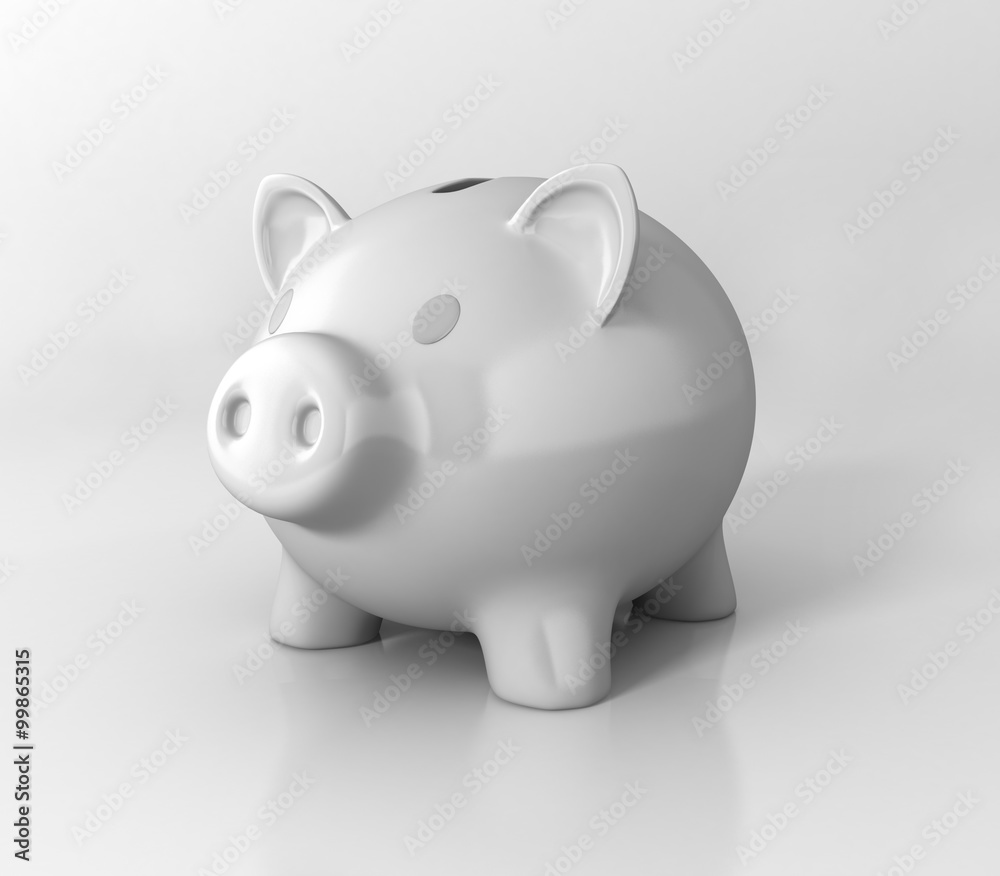 piggy bank. 3d illustration isolated