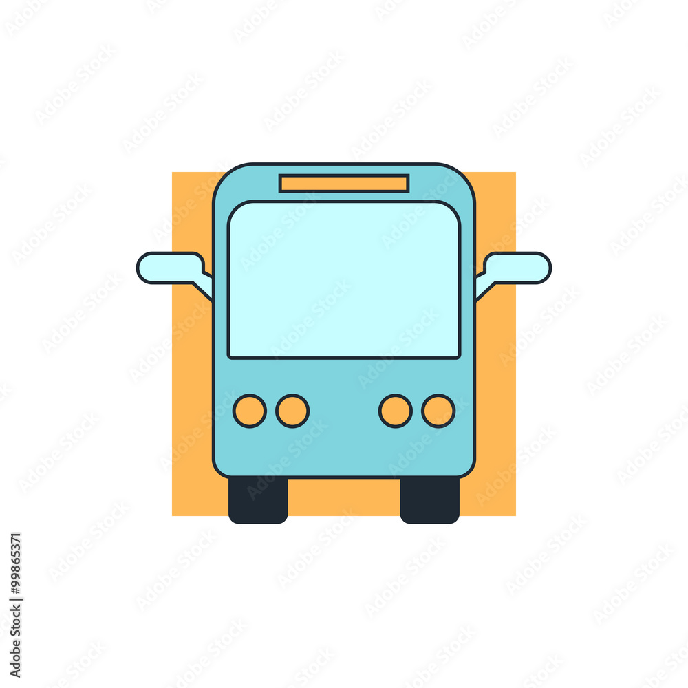 Fototapeta premium icon bus