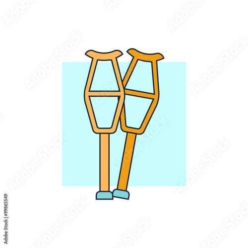 icon crutches