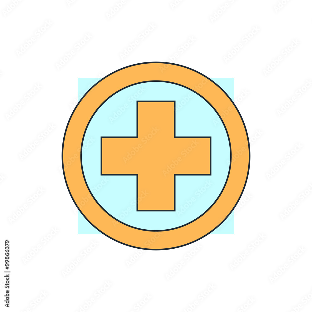 icon medical in round icon medical in round