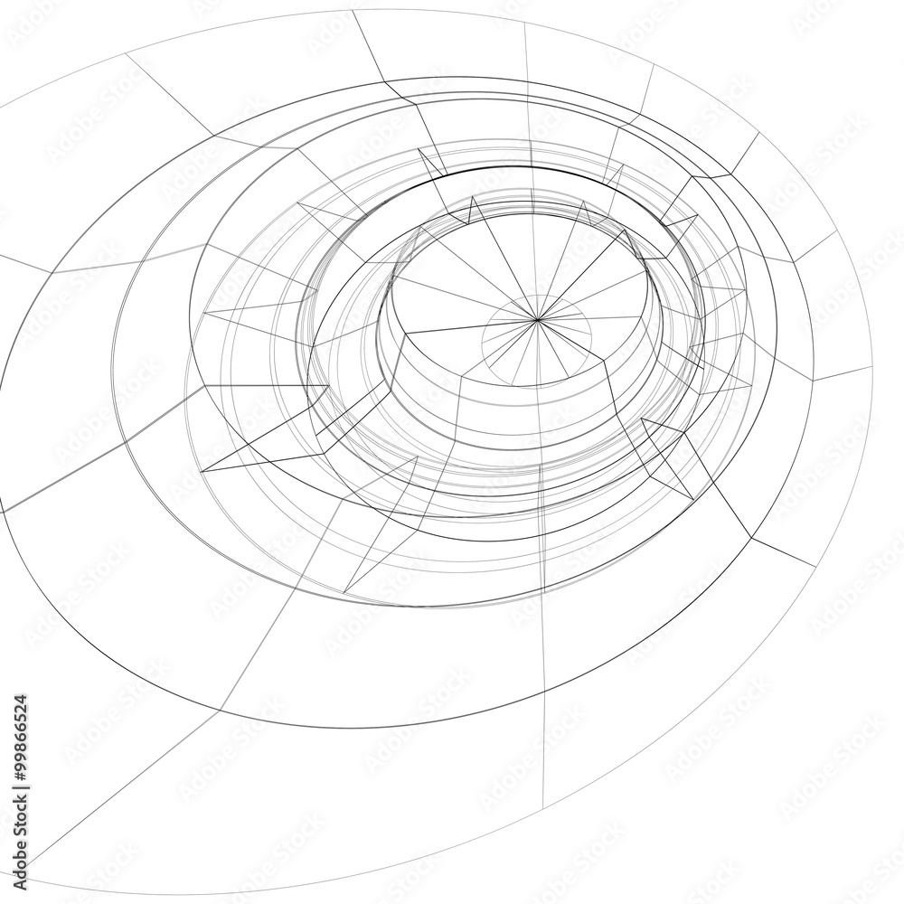 Fototapeta premium Scientific and technology monochrome stylish background, abstract