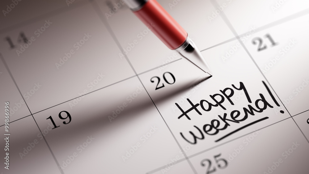 Closeup of a personal agenda setting an important date written w Closeup of a personal agenda setting an important date written w