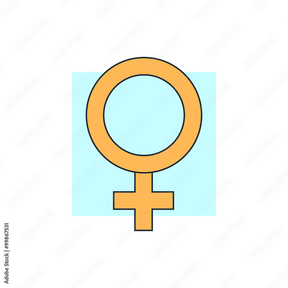 Fototapeta premium icon woman sign