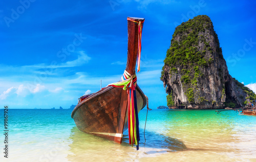 Thailand tropical beach summer background