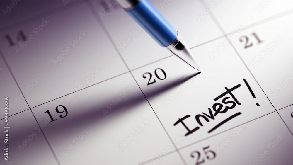 Closeup of a personal agenda setting an important date written w Closeup of a personal agenda setting an important date written w