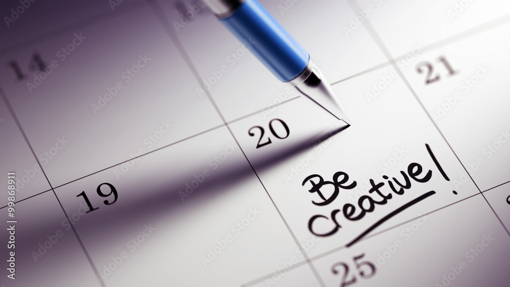 Closeup of a personal agenda setting an important date written w Closeup of a personal agenda setting an important date written w