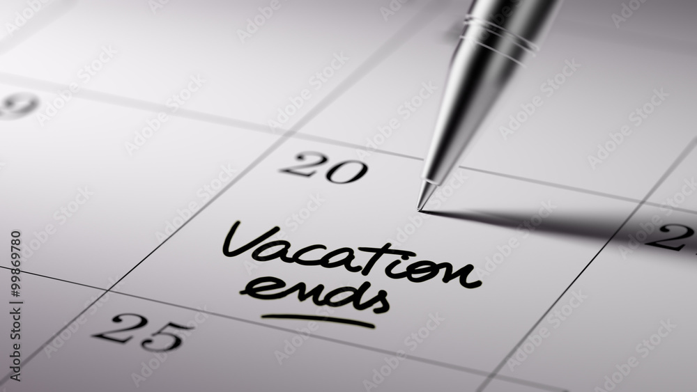 Closeup of a personal agenda setting an important date written w Closeup of a personal agenda setting an important date written w
