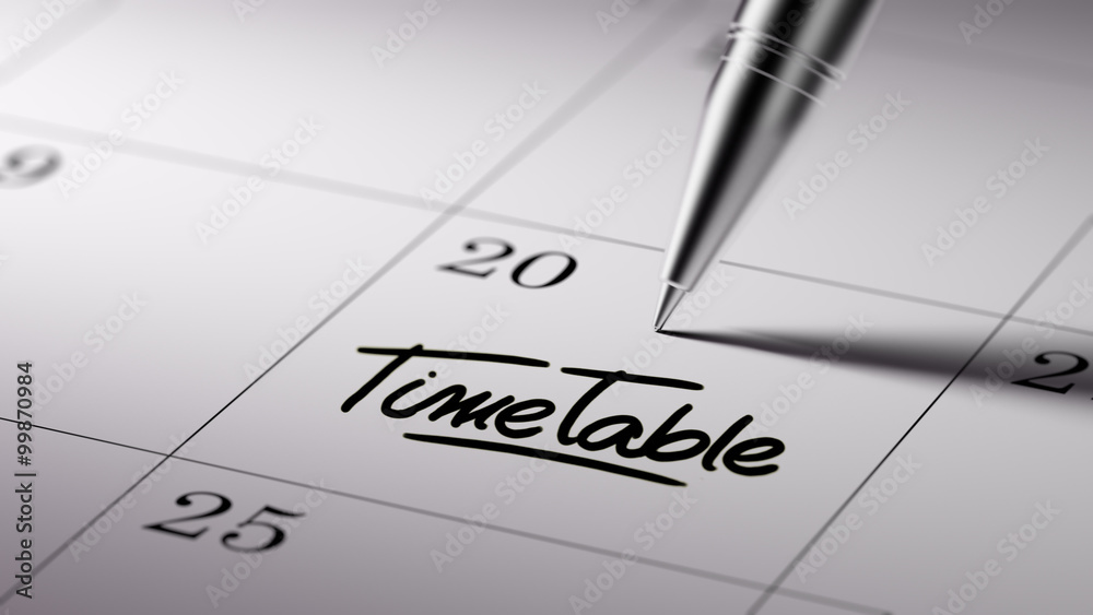 Closeup of a personal agenda setting an important date written w Closeup of a personal agenda setting an important date written w
