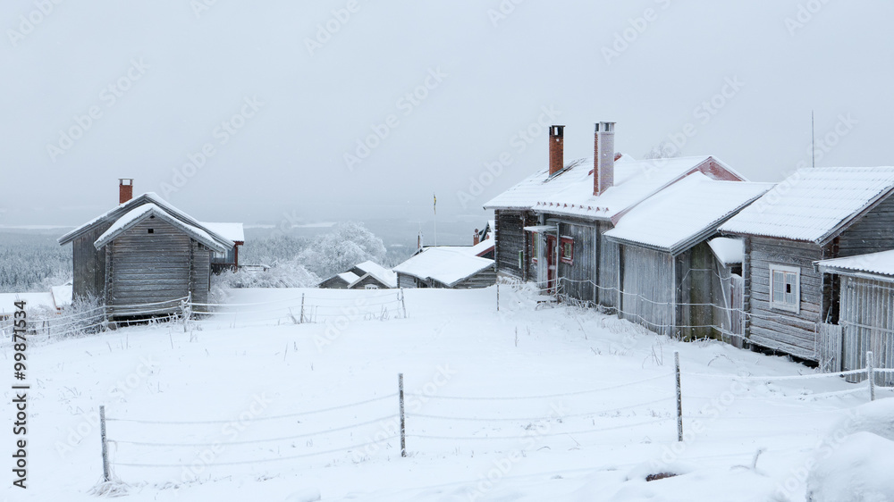 Old winter village