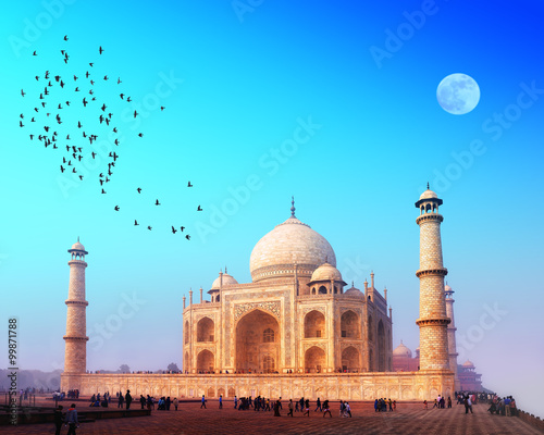 Taj Mahal Palace in India. Indian Temple Tajmahal photo