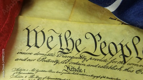 Constitution of United States Historical Document - We The People Bill of Rights