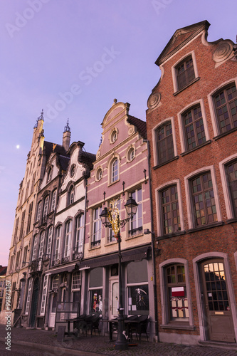 Tenement houses in Mechelen in Belgium