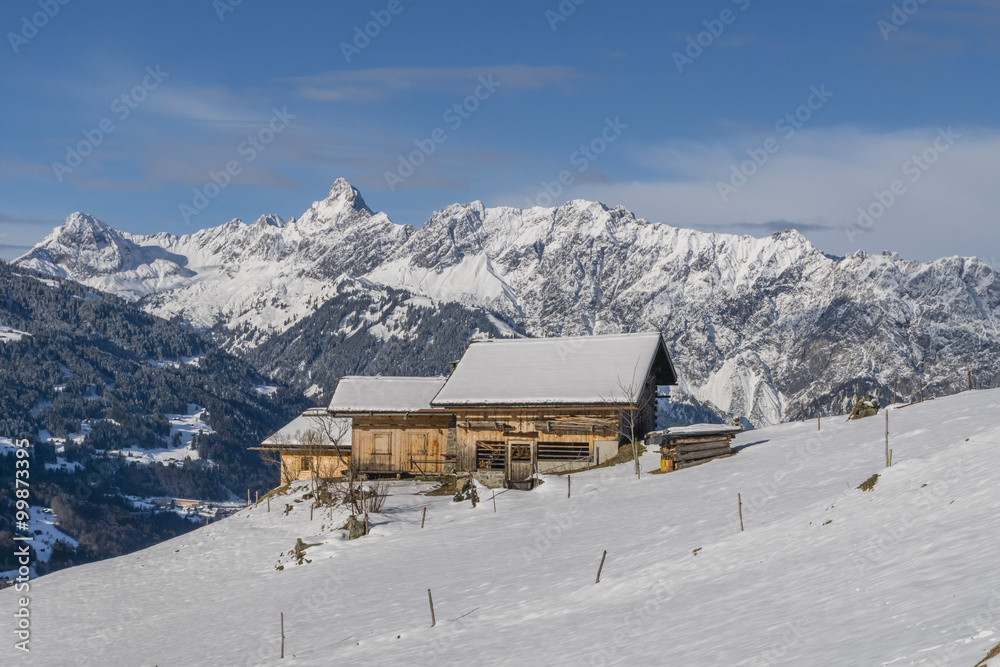 Fototapeta premium Winter in den Alpen