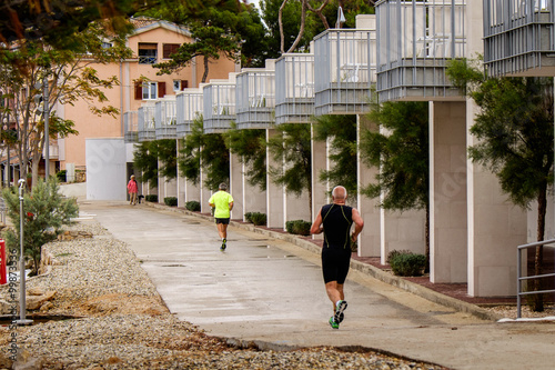 Losinj, Lussino, Croazia - lungomare, fitness, corsa photo