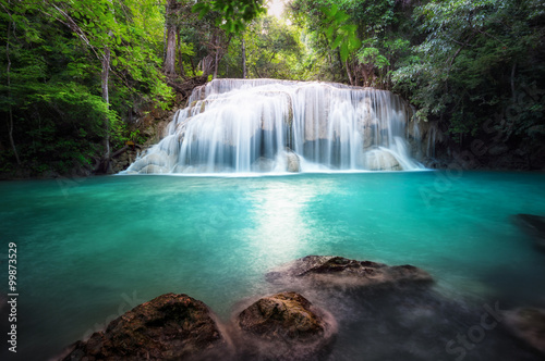 Erawan waterfall in Thailand 