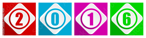 2016 new years vector illustration 