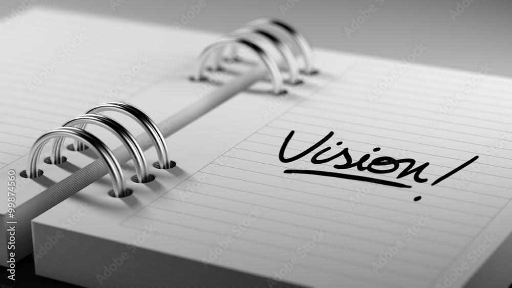 Fototapeta premium Closeup of a personal agenda setting an important date represent