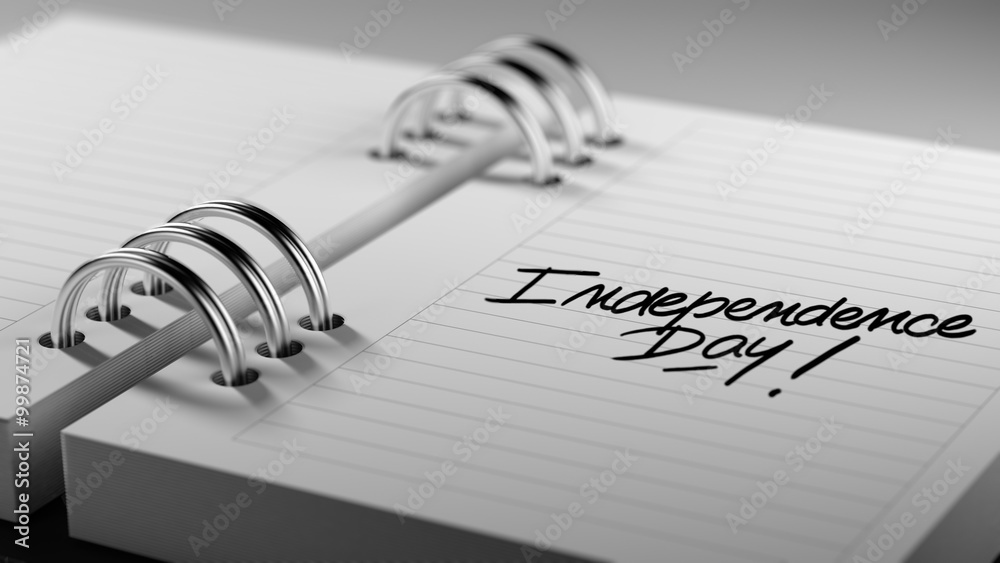 Closeup of a personal agenda setting an important date represent Closeup of a personal agenda setting an important date represent