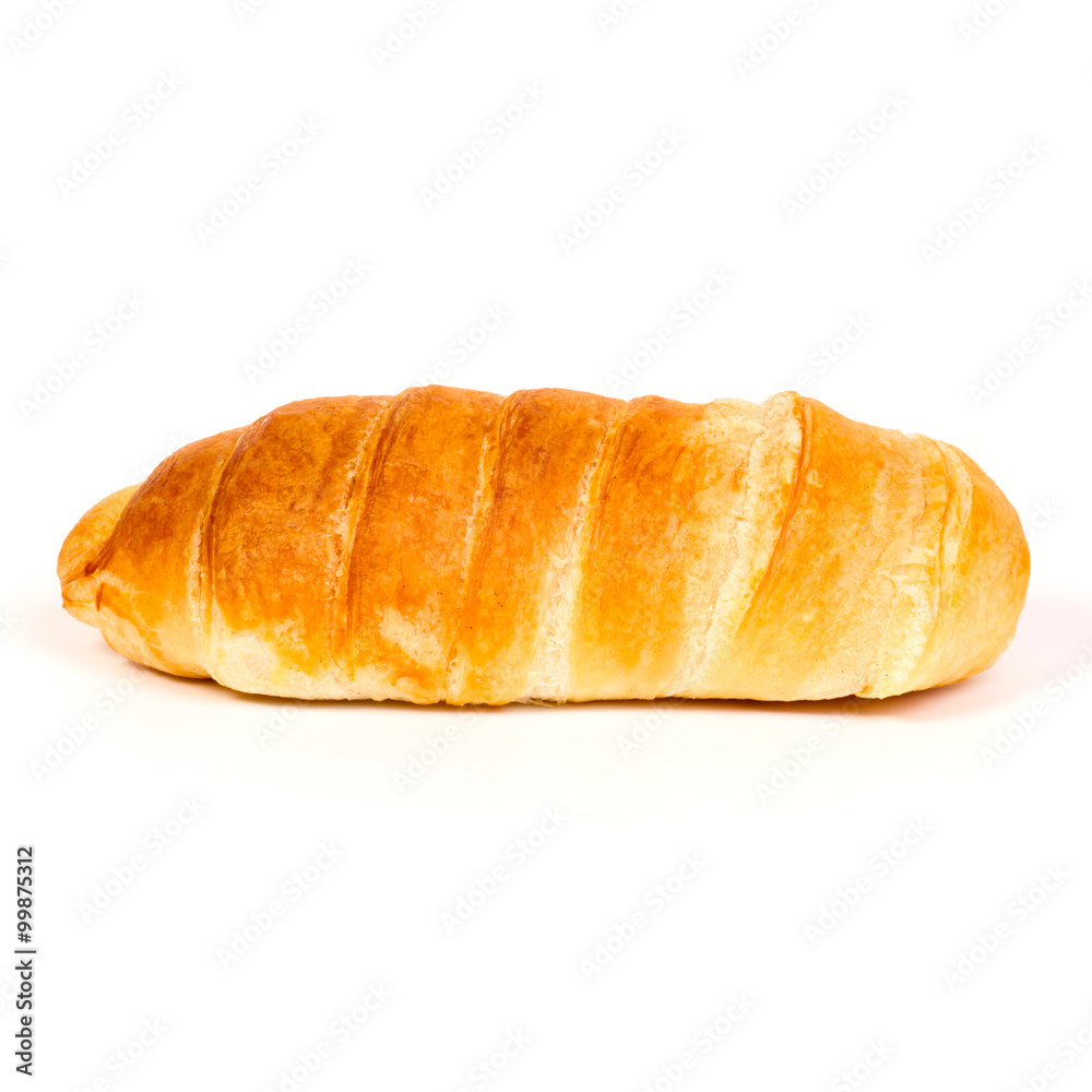 fresh croissant - isolated fresh croissant - isolated