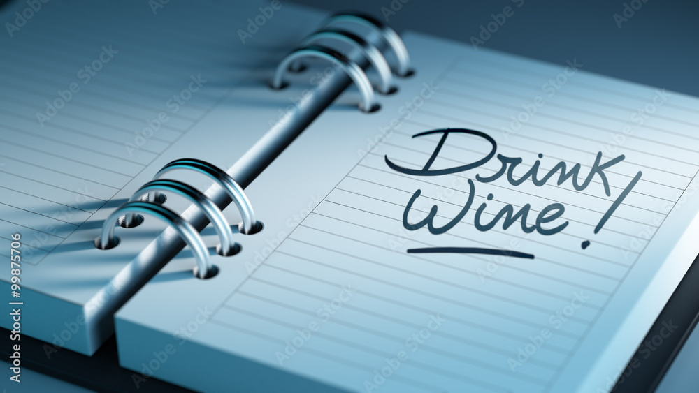 Closeup of a personal agenda setting an important date represent