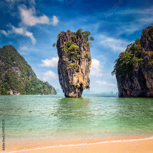 Phuket Thailand famous landmark - James Bond island