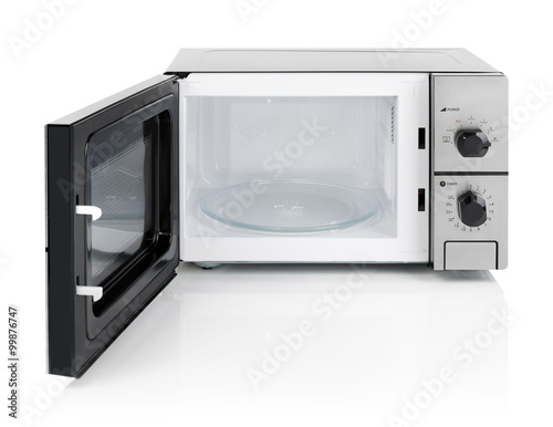 Microwave oven isolated on white