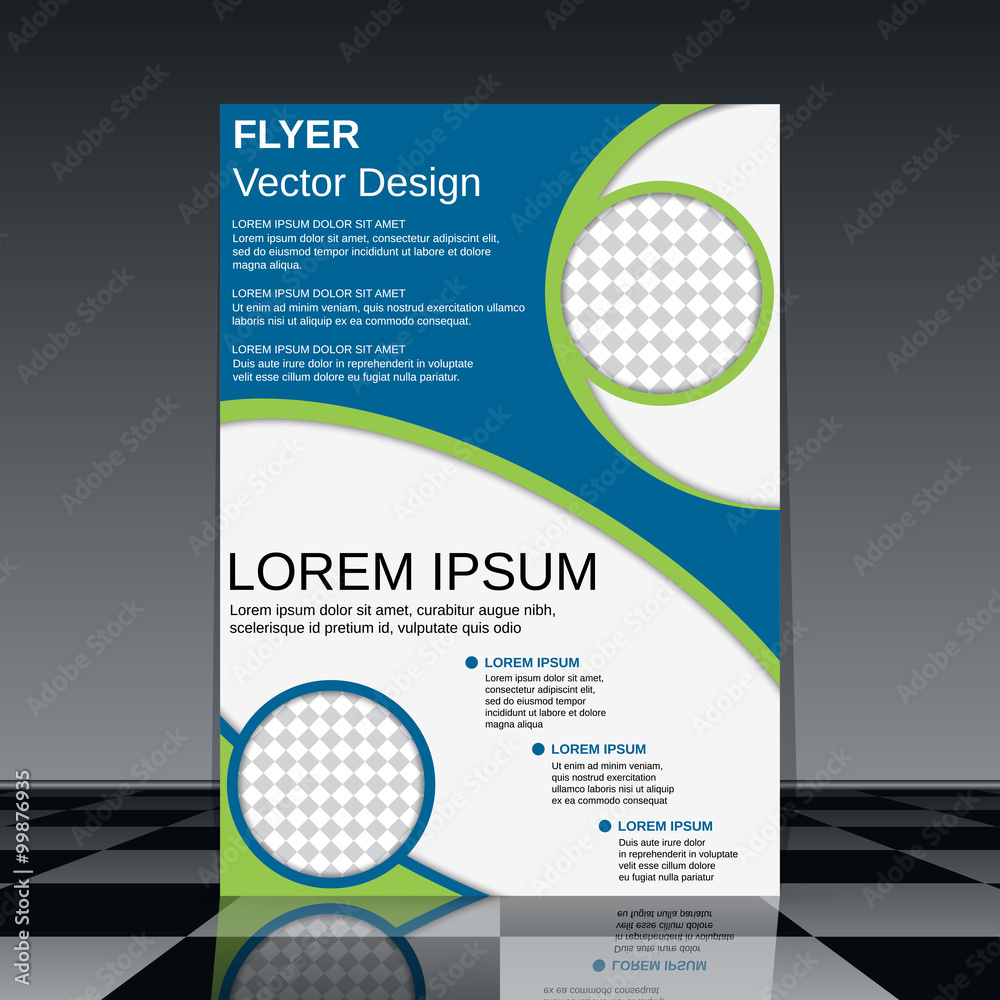 Professional flyer vector design template Professional flyer vector design template