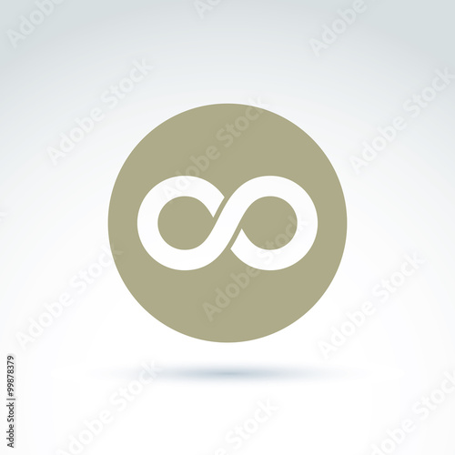 Vector infinity icon isolat...