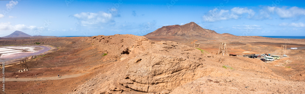 Panoramic view of Salinas in Sal Cape Verde - Cabo Verde Panoramic view of Salinas in Sal Cape Verde - Cabo Verde