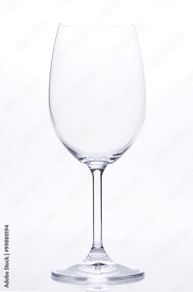 Empty wine glass