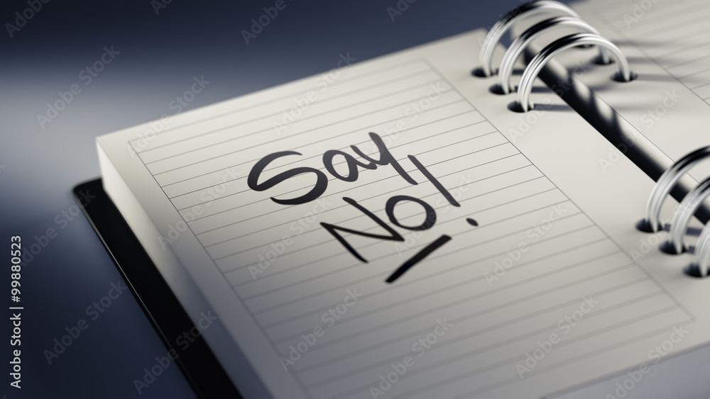 Closeup of a personal agenda setting an important date represent